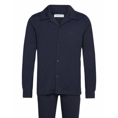 Jack & J S Jacsolid Pyjamas Set Marinblå