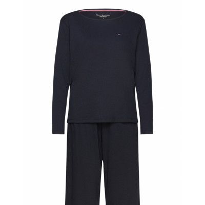 Tommy Hilfiger Jersey Ls Pj Set Marinblå