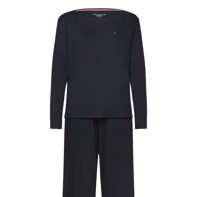 Tommy Hilfiger Jersey Ls Pj Set Marinblå