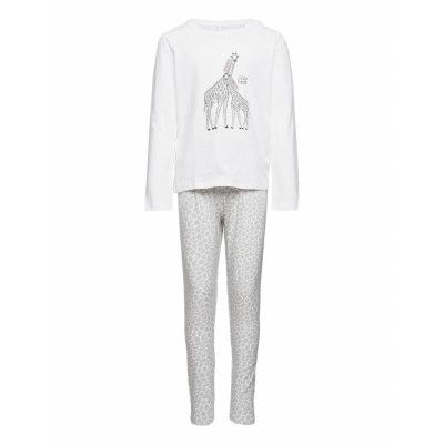 Jirafa Pyjamas Set Vit Mango
