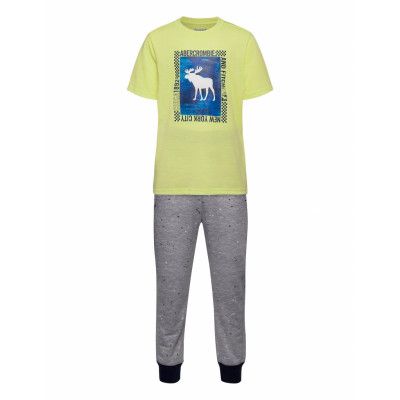 Jogger Sleep Set Pyjamas Set Gul Abercrombie & Fitch