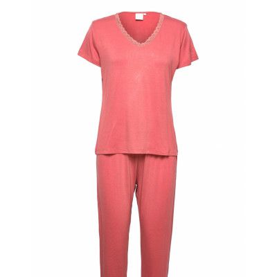 Joy Short-Sleeved Pyjamas Set Pyjamas Rosa CCDK Copenhagen