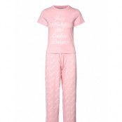 Juicy Couture Juicy Wishes Shortsleeve Pyjama Set Almond Blossom Rosa