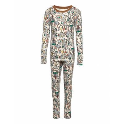 Kids 100% Organic Cotton Gamer Pj Set Pyjamas Set Multi/mönstrad GAP