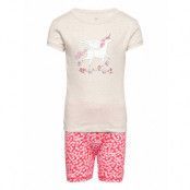 Kids 100% Organic Cotton Unicorn Pj Shorts Set Pyjamas Set Multi/patterned GAP