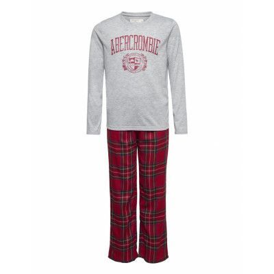 Kids Boys Sleep Pyjamas Set Grå Abercrombie & Fitch