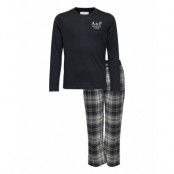 Kids Boys Sleep Pyjamas Set Svart Abercrombie & Fitch