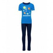 Kids 100% Organic Cotton Solar System Pj Set Pyjamas Set Blå GAP