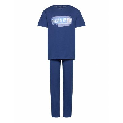 Knit Pj Set Pyjamas Set Blue Calvin Klein