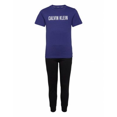 Calvin Klein Knit Pj Set Marinblå