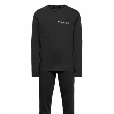 Knit Pj Set Pyjamas Set Svart Calvin Klein