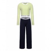 Knit Pj Set Sets Sets With Long-sleeved T-shirt Multi/patterned Calvin Klein