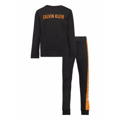 Knit Pj Set *Villkorat Erbjudande Sets Sweatsuits Svart Calvin Klein