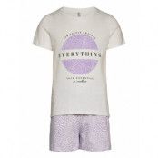 Koghazel Loungewear Top/Shorts Set Jrs Pyjamas Set Purple Kids Only