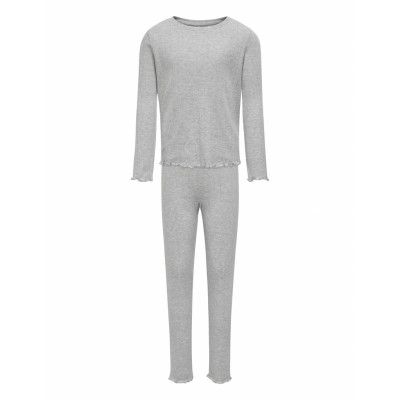 Kids Only Kogmunte Loungewear L/S Pant Set Jrs Grå