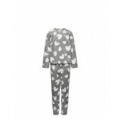 Koncaya Fleece Set Pyjamas Set Multi/mönstrad Kids Only