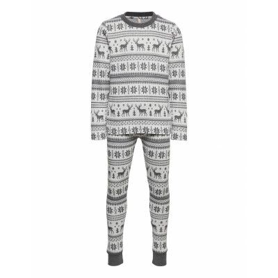Konchristmas Loungewear Set Pyjamas Set Grå Kids Only