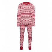 Konchristmas Loungewear Set Pyjamas Set Röd Kids Only