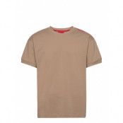 Labelled T-Shirt *Villkorat Erbjudande Underwear Night & Loungewear Pyjama Tops Beige HUGO