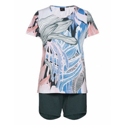 Ladies Shorts Pyjamas, Tropiikki Pyjamas Blå Nanso