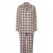 Lady Avenue Cotton Flannel Pyjamas Brun