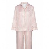 Leo Sateen Pyjamas Aop Pyjamas Rosa Missya