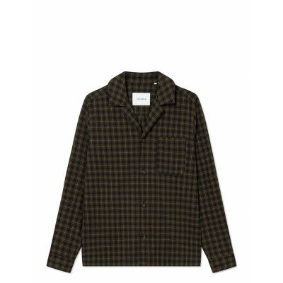 Les Deux Ludwig Flannel Pyjama Shirt & Pants Svart
