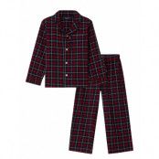 Lexington Home Hayden Organic Cotton Checked Flannel Pajama Set Röd