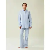 Lexington Home Icons Jennifer Organic Cotton Light Oxford Pajama - Blue - L