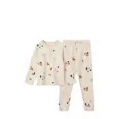 Liewood Wilhelm Printed Pyjamas Set - Cream - 134/140