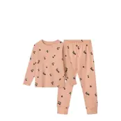 Liewood Wilhelm Printed Pyjamas Set - Pink - 98/104