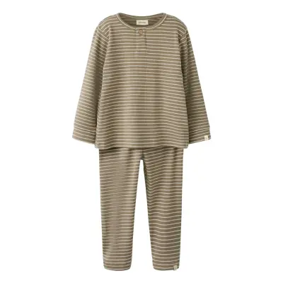 Lil'Atelier Nmmgago Ls Night Set Lil Beige