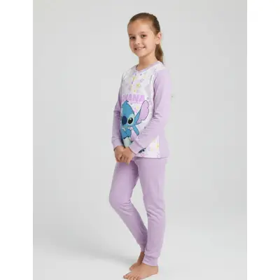Lilo & Stitch Long Pyjama In Box - Pink - 122