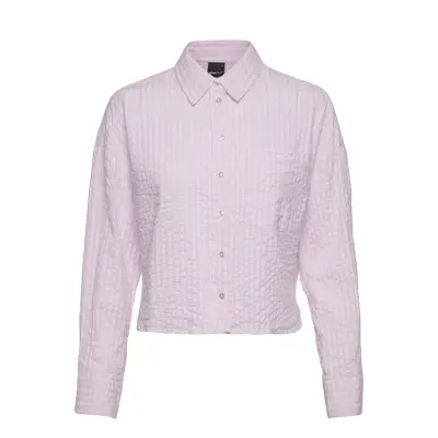 Lina Pyjamas Shirt Top Rosa Gina Tricot