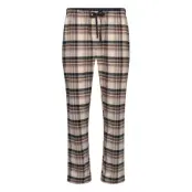 Lindbergh Checked Brushed Pyjama Pants - Burgundy - XXL