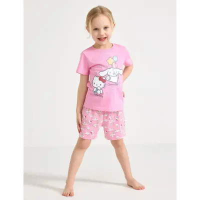Lindex Hello Kitty Pyjama Set - Pink - 98/104
