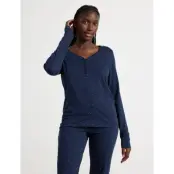 Lindex Pyjama Top - Navy - XL