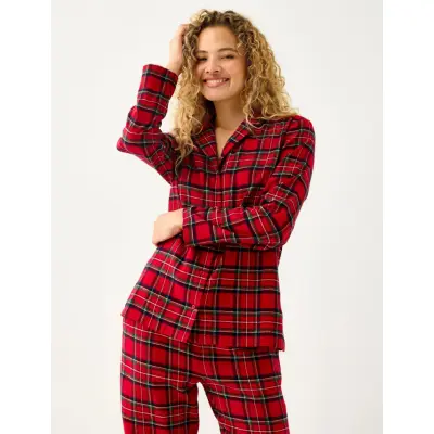 Lindex Pyjamasskjorte I Flonel - Red - XL
