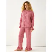 Lindex Nw Pyjama Trouser Seersucker F - Red - S