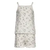 Lindex Pajama Pointelle Ss Vit