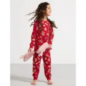 Lindex Pyjama  Ginger Bread - Red - 128/134