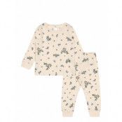 Lindex Pyjama Henley Blueberry Mini Beige