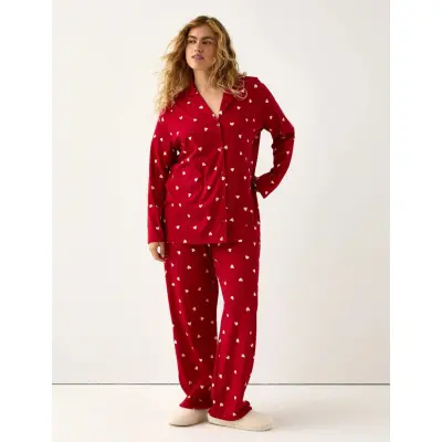 Lindex Pyjama Jersey - Red - M