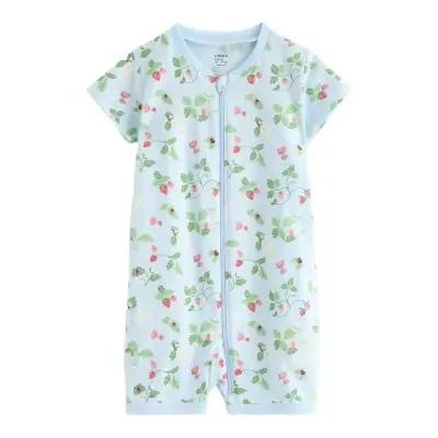 Lindex Pyjama Romper - Blue - 104