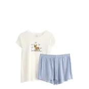 Lindex Pyjama Set Bg Hearts Dogs Vit