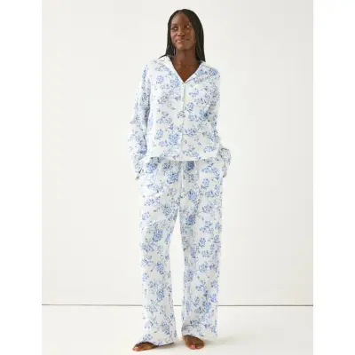 Lindex Pyjama Set - Blue - XS