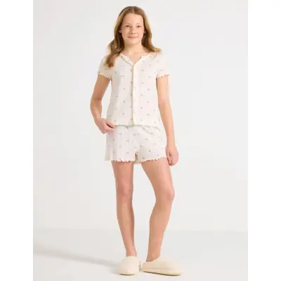 Lindex Pyjama Set - Cream - 128