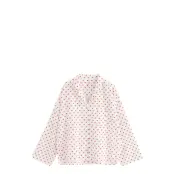 Lindex Pyjama Shirt Seersucker Röd