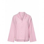 Lindex Pyjama Shirt Seersucker Rosa