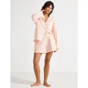 Lindex Pyjama Shorts Seersucker - Pink - M